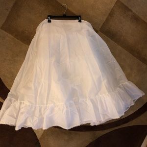 White Bridal Long Petticoat